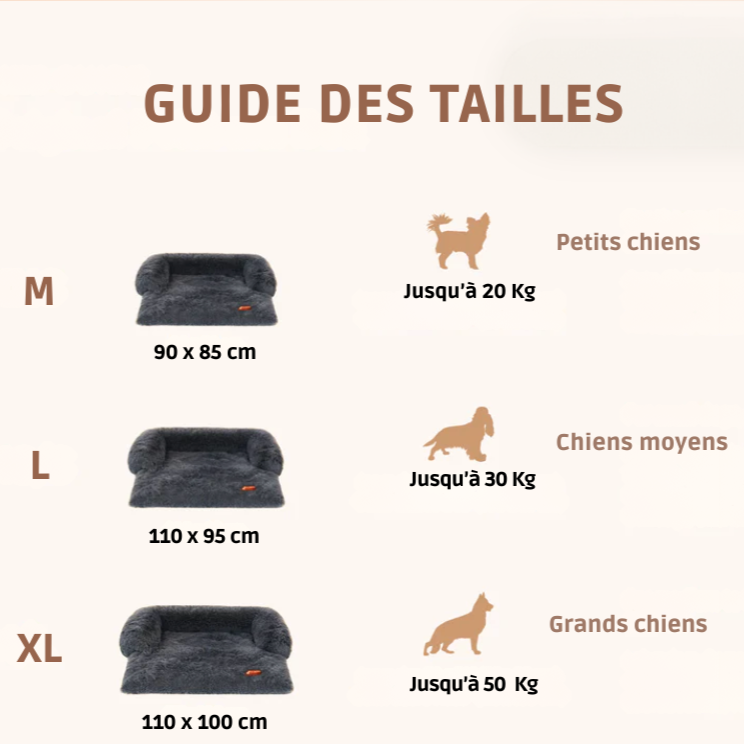 Protège-canapé apaisant pour chiens