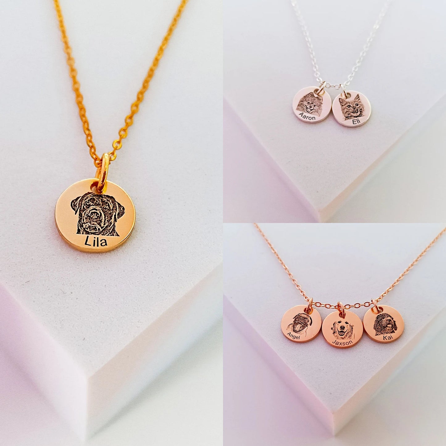 Collier portrait personnalisable