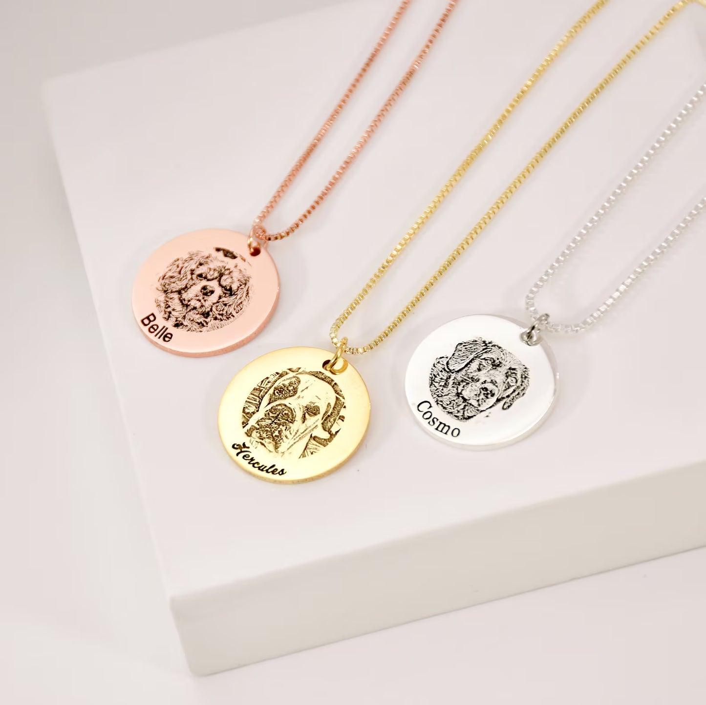 Collier portrait personnalisable