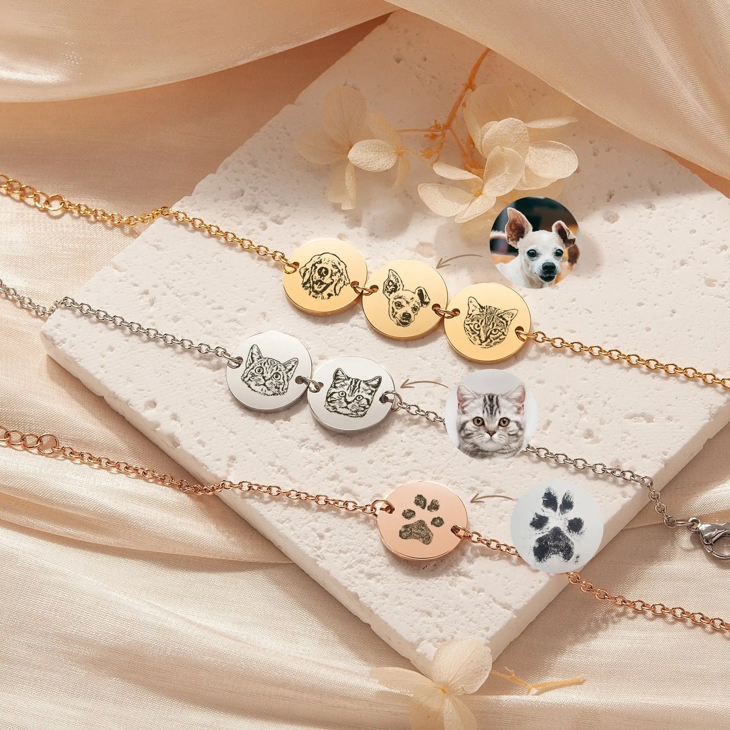 Bracelet portrait personnalisable